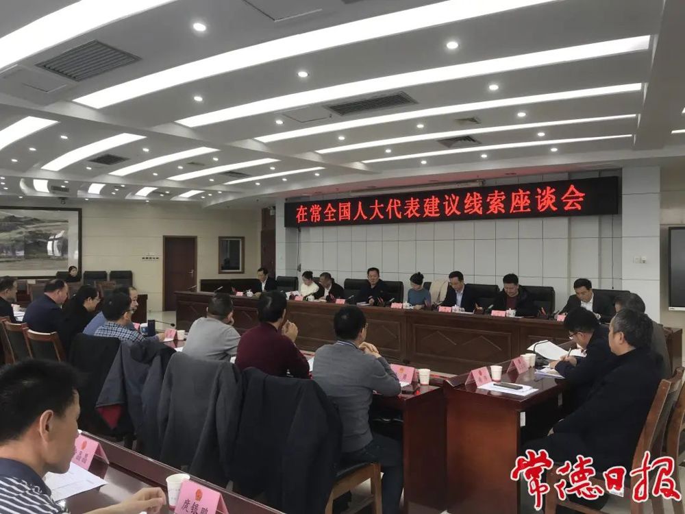 人大代表建议线索座谈会