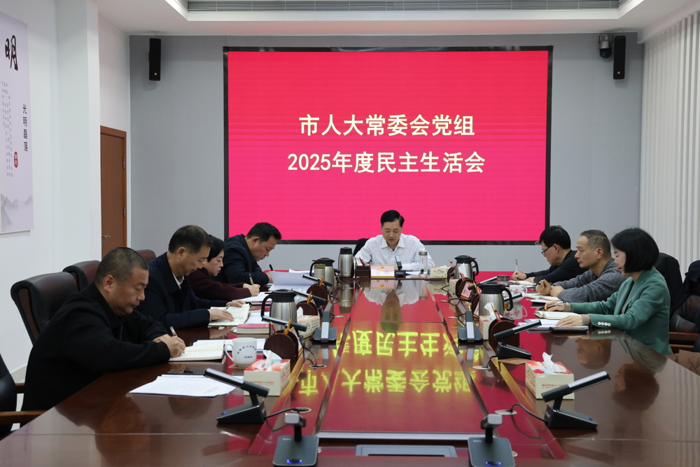 市人大常委会党组召开2025年度民主生活会