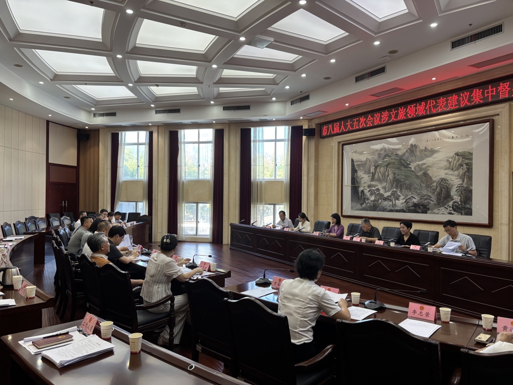 市八届人大五次会议涉文旅领域代表建议集中督办会召开
